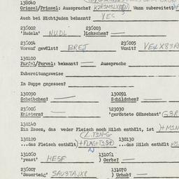 Western questionnaire, answ...