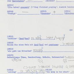 Western questionnaire, answ...