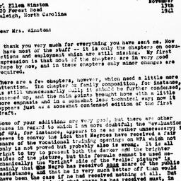 Letter from Richard Sterner...