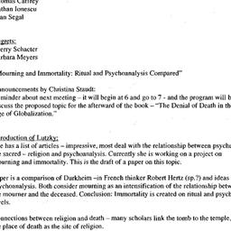 Minutes, 2004-03-10. Death,...