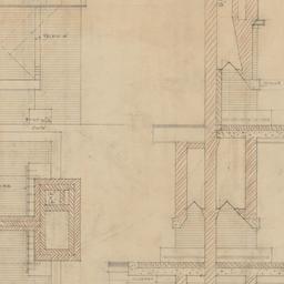 Chimney section, fireplace ...