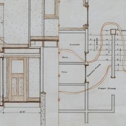 Stairway section, plan