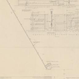 Entry gates plan, elevation