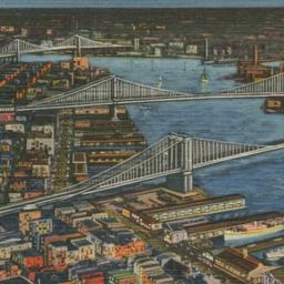 East River Showing Brooklyn...