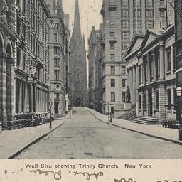 Wall Str., Showing Trinity ...