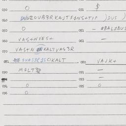 Eastern questionnaire, answ...