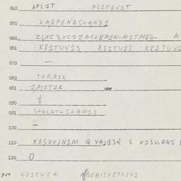 Eastern questionnaire, answ...