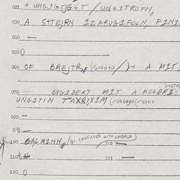 Eastern questionnaire, answ...