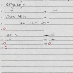 Eastern questionnaire, answ...