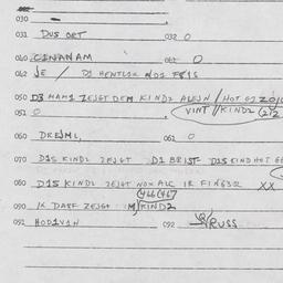 Eastern questionnaire, answ...
