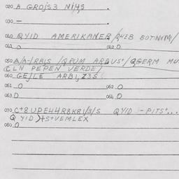 Eastern questionnaire, answ...