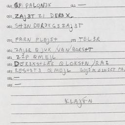 Eastern questionnaire, answ...