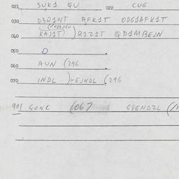 Eastern questionnaire, answ...