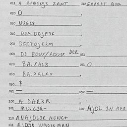 Eastern questionnaire, answ...