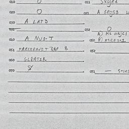 Eastern questionnaire, answ...
