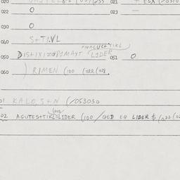 Eastern questionnaire, answ...