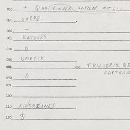 Eastern questionnaire, answ...