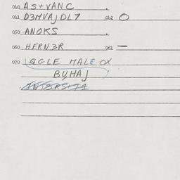 Eastern questionnaire, answ...