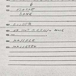 Eastern questionnaire, answ...