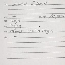 Eastern questionnaire, answ...