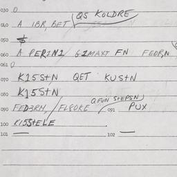 Eastern questionnaire, answ...