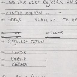 Eastern questionnaire, answ...