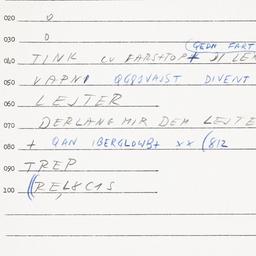 Eastern questionnaire, answ...