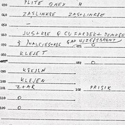 Eastern questionnaire, answ...