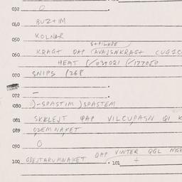 Eastern questionnaire, answ...
