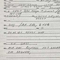 Eastern questionnaire, answ...