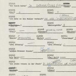Western questionnaire, answ...