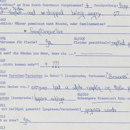 Western questionnaire, answ...
