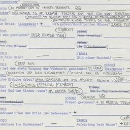 Western questionnaire, answ...
