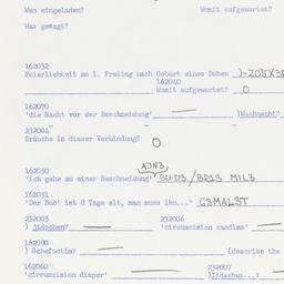 Western questionnaire, answ...