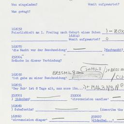 Western questionnaire, answ...