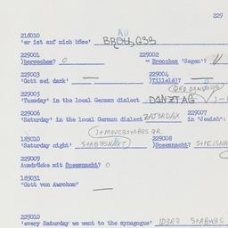 Western questionnaire, answ...