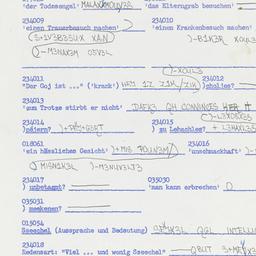 Western questionnaire, answ...
