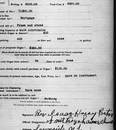 Carnegie Church Organs, Law...