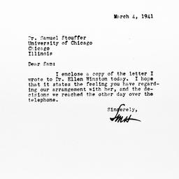 Letter from Shelby M. Harri...