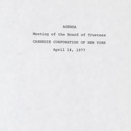 Meeting of the Board of Tru...
