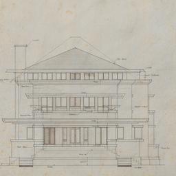 Working drawing #5: West el...