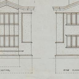 Front, rear elevations