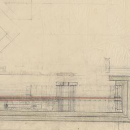 Plan, sketch elevation