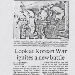 Look at Korean War ignites ...