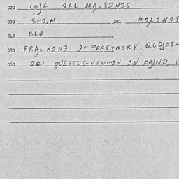 Eastern questionnaire, answ...