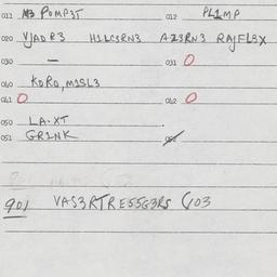 Eastern questionnaire, answ...