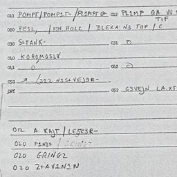 Eastern questionnaire, answ...