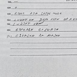 Eastern questionnaire, answ...