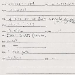 Eastern questionnaire, answ...