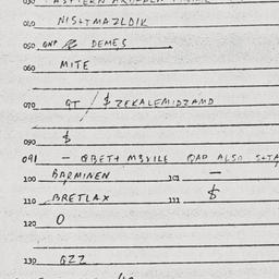 Eastern questionnaire, answ...